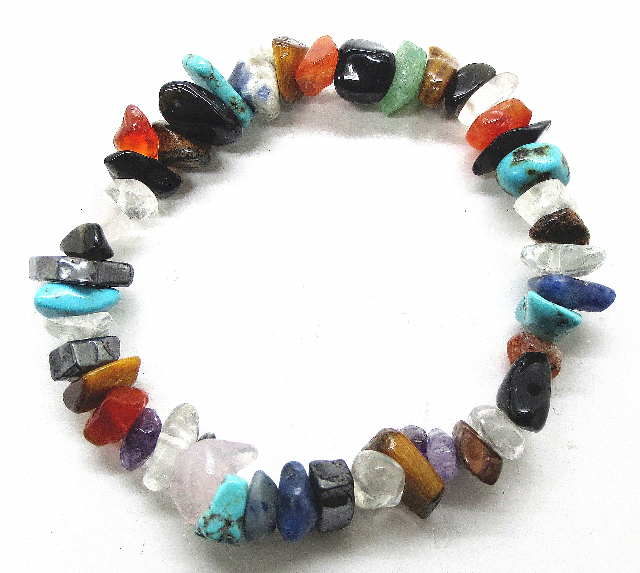 Irregular Chips Gemstone Beads Stretch Bracelets