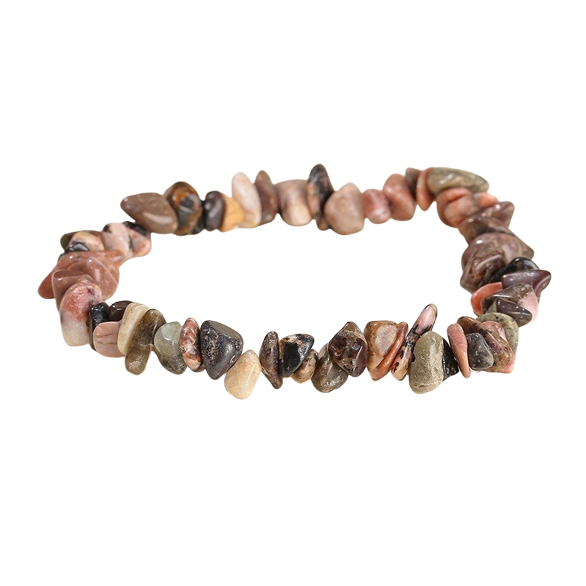 Assorted Irregular Chips Gemstone Beads Stretch Bracelets