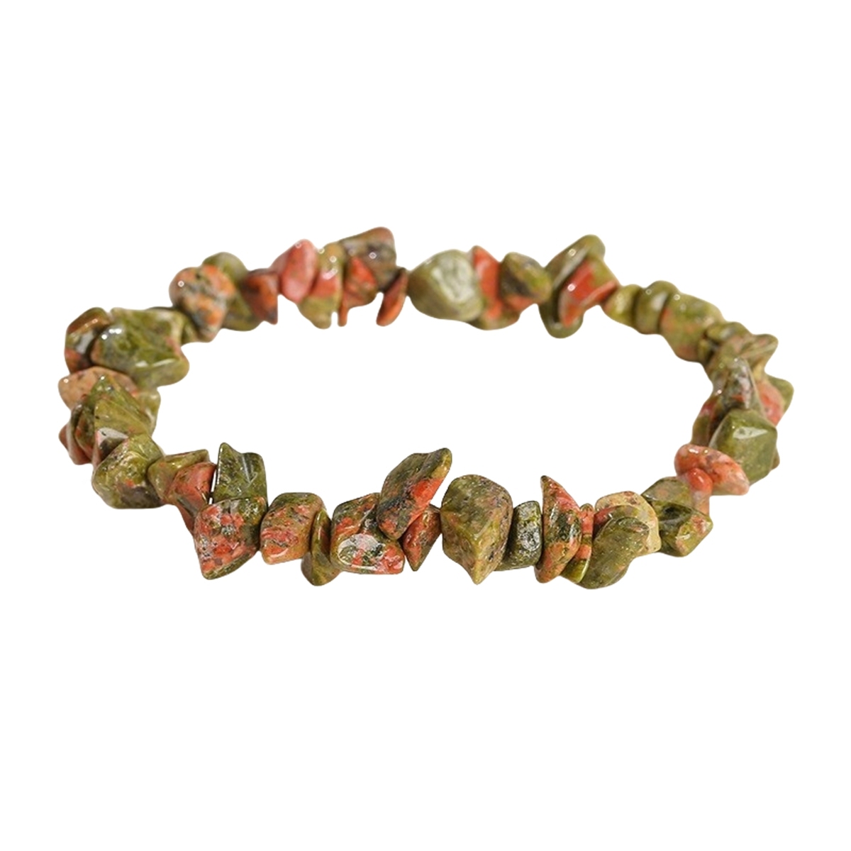 Assorted Irregular Chips Gemstone Beads Stretch Bracelets