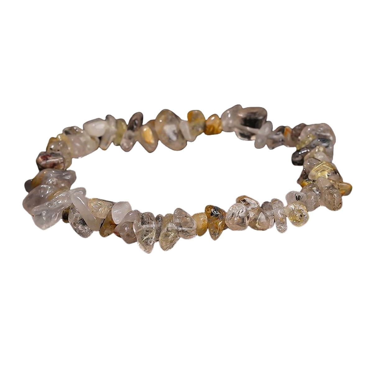 Assorted Irregular Chips Gemstone Beads Stretch Bracelets