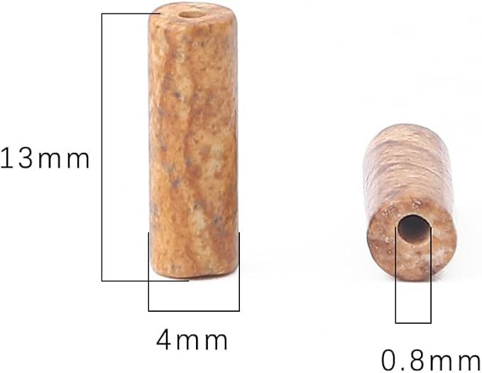 4x13MM Tube Cylinder Stone Beads for making jewelry