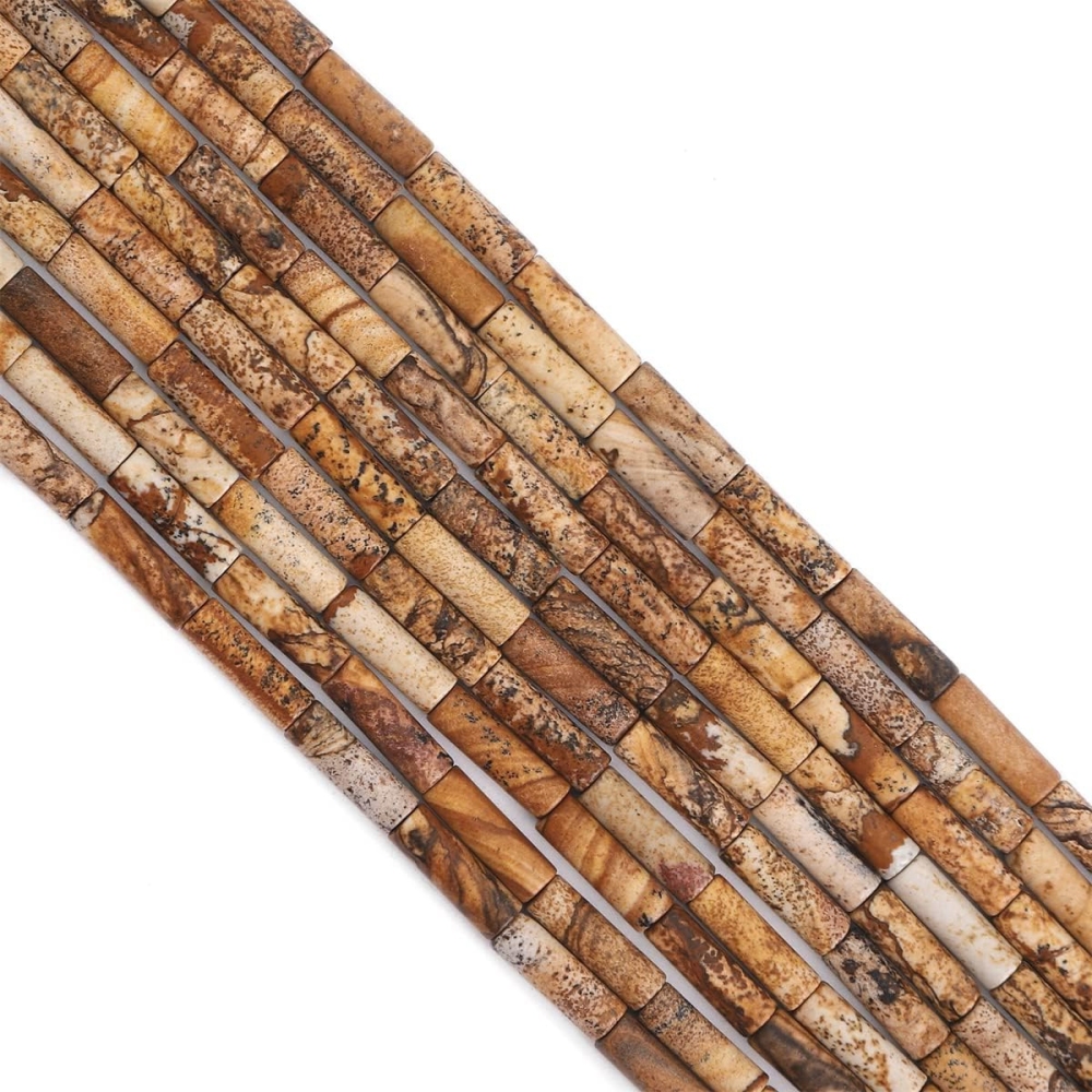 4x13MM Tube Cylinder Stone Beads for Making Jewelry