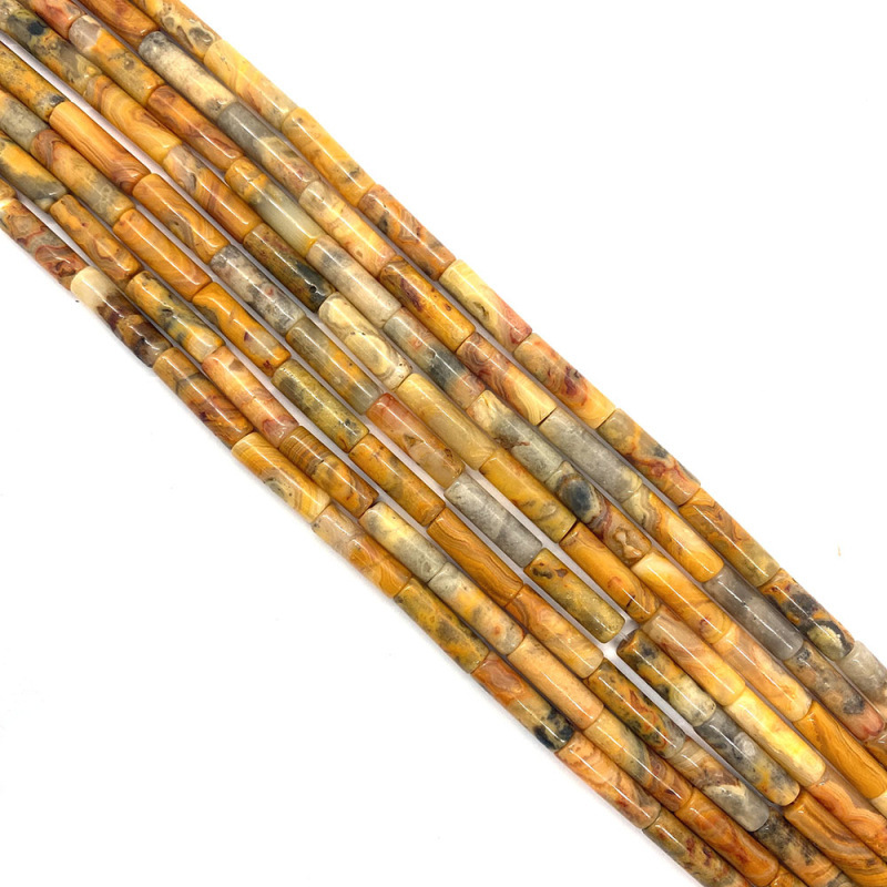 4x13MM Tube Cylinder Stone Beads for Making Jewelry