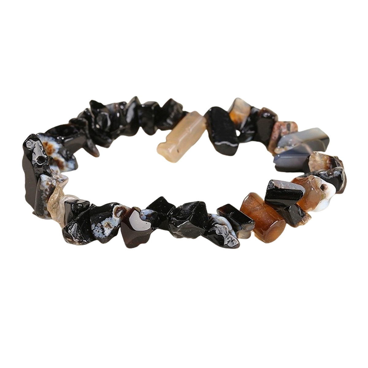 Irregular Chips Gemstone Beads Stretch Bracelets