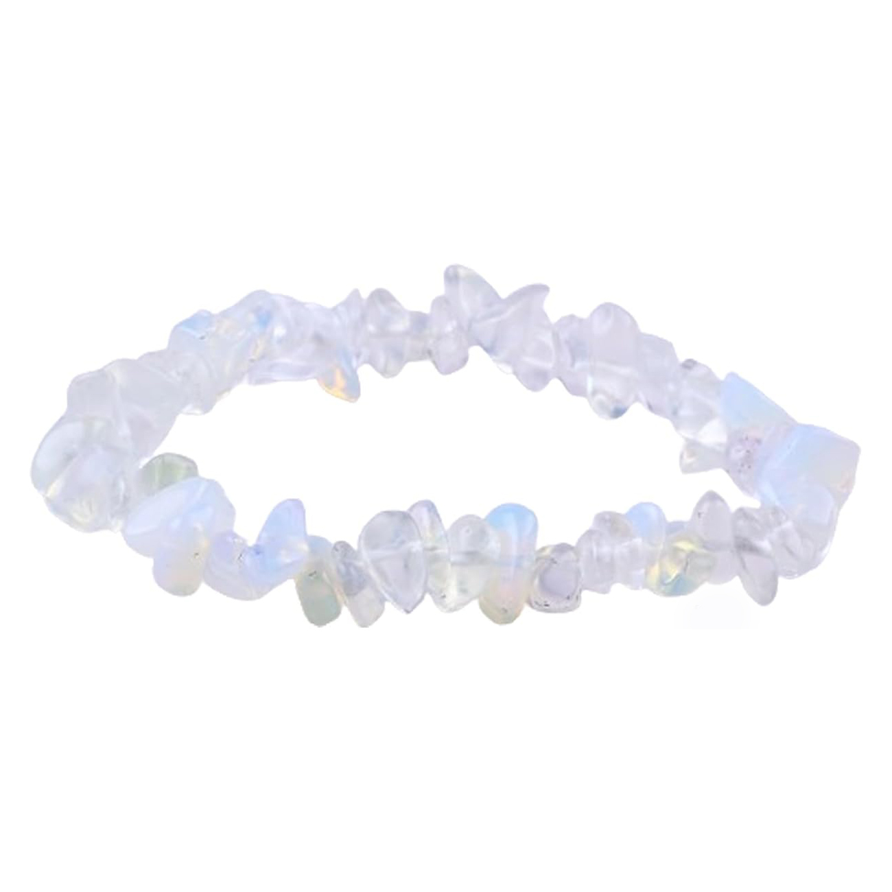 Opalite Irregular Chips Gemstone Beads Stretch Bracelets