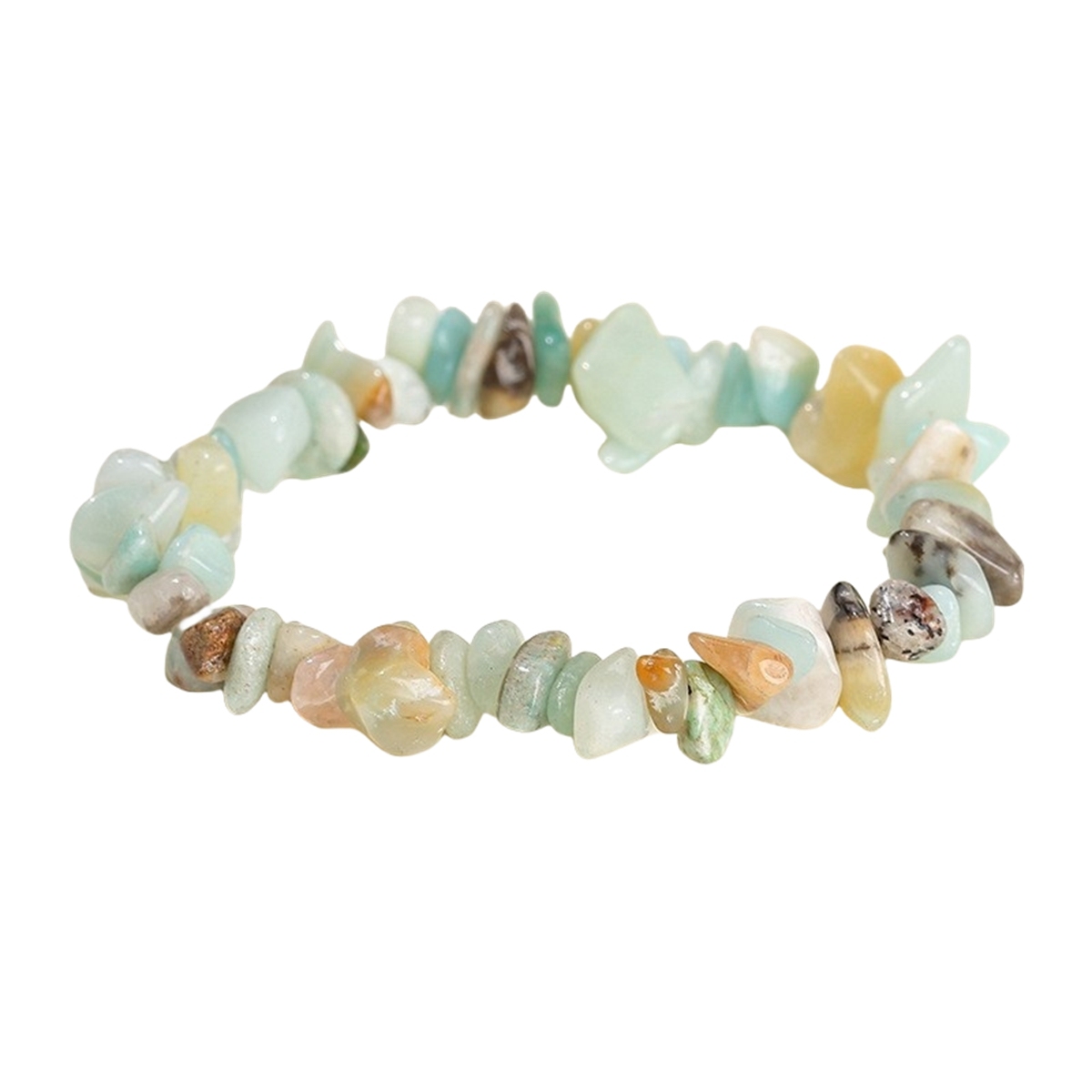Assorted Irregular Chips Gemstone Beads Stretch Bracelets