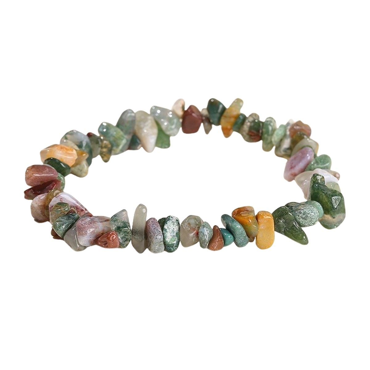 Assorted Irregular Chips Gemstone Beads Stretch Bracelets