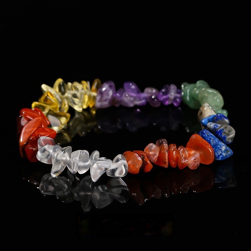 Irregular Chips Gemstone Beads Stretch Bracelets