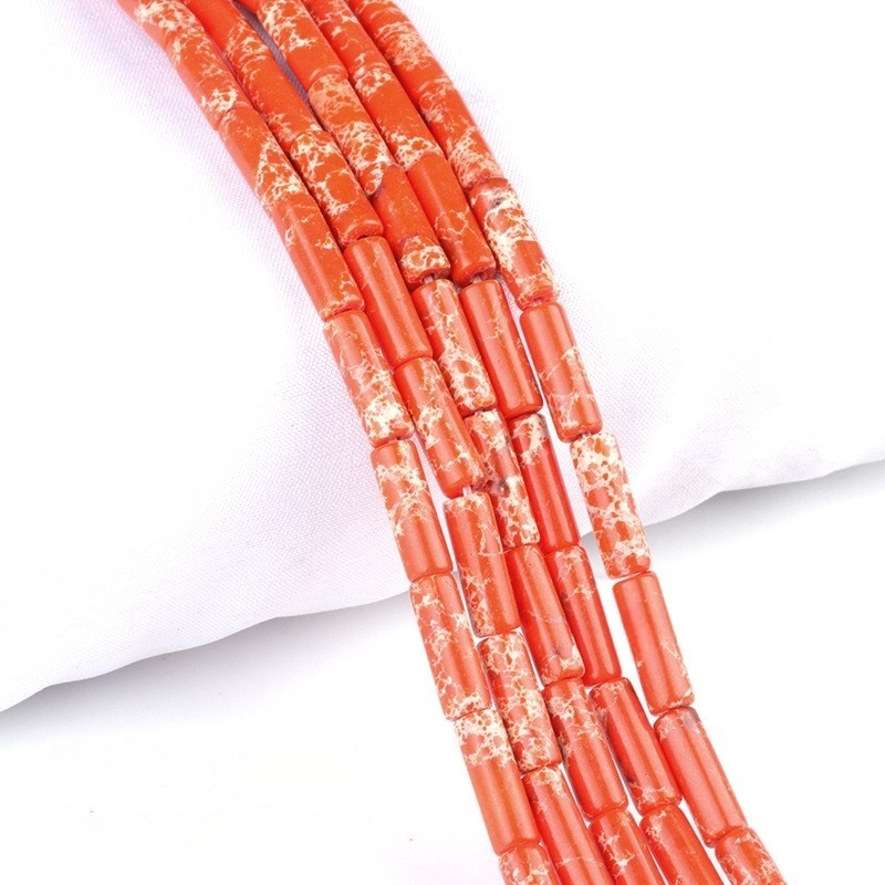 4x13MM Tube Cylinder Stone Beads for Making Jewelry