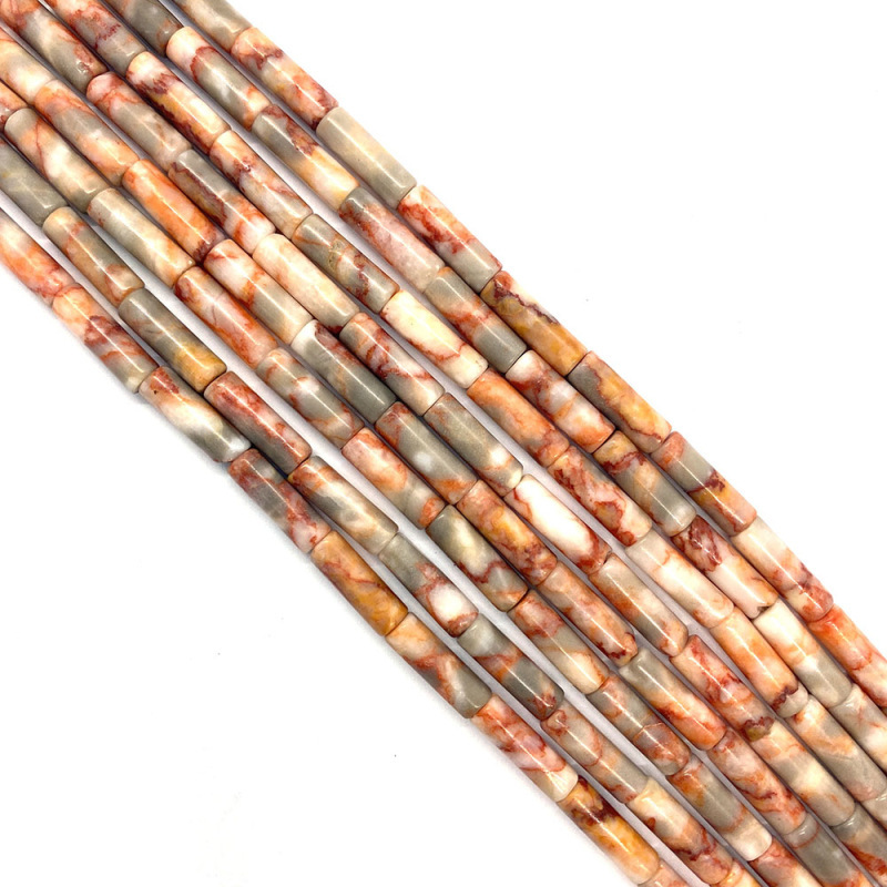 4x13MM Tube Cylinder Stone Beads for Making Jewelry