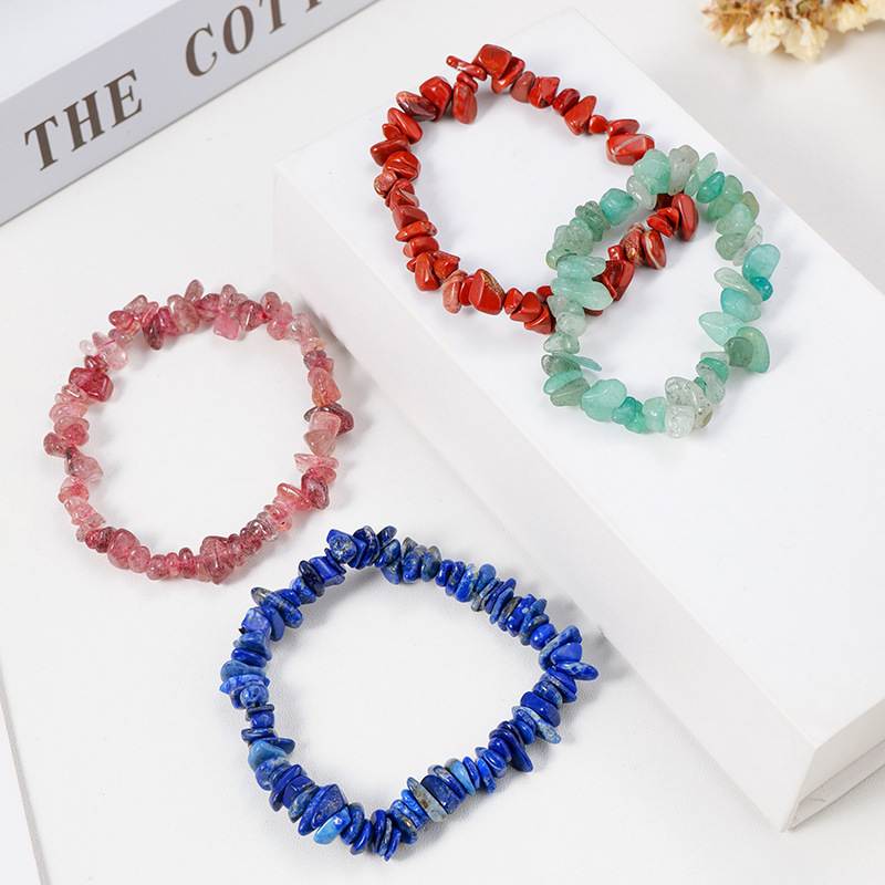 Irregular Chips Gemstone Beads Stretch Bracelets