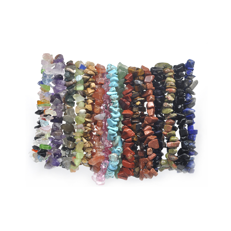 Irregular Chips Gemstone Beads Stretch Bracelets
