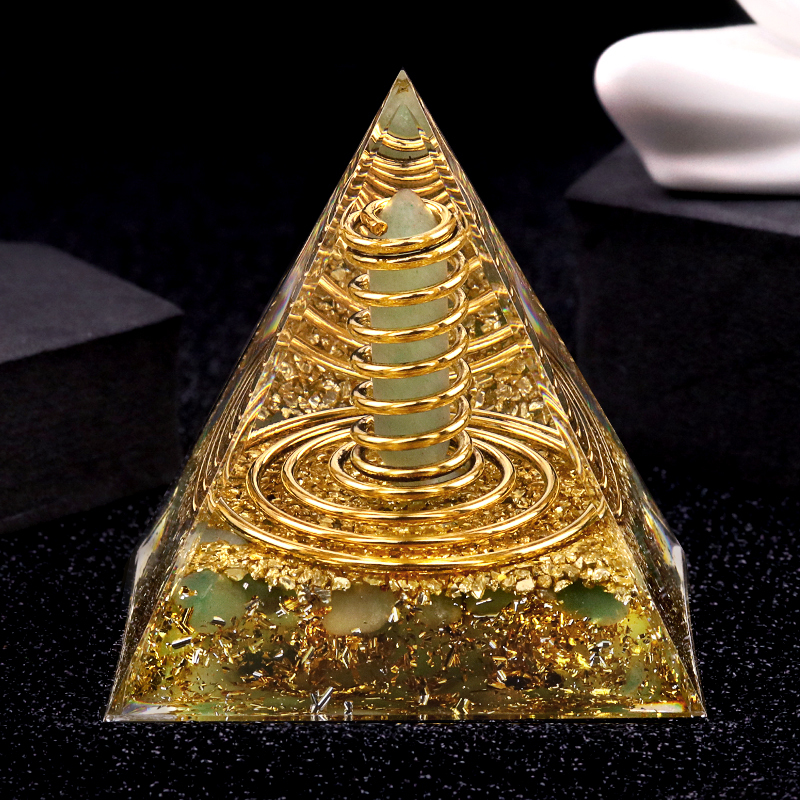 Gemstone 60MM Pyramid Ornament for Home Decor