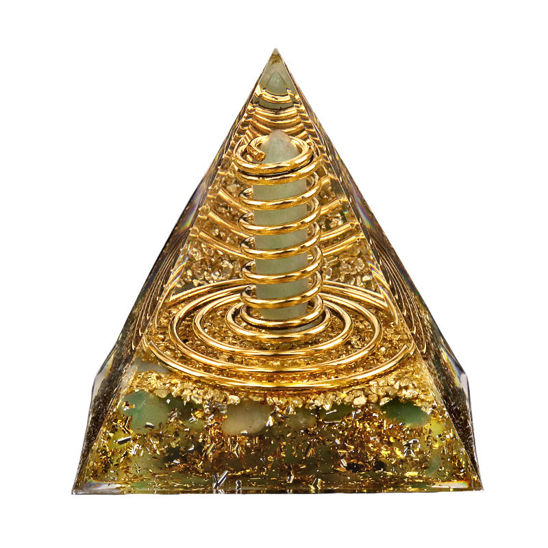 Gemstone 60MM Pyramid Ornament for Home Decor