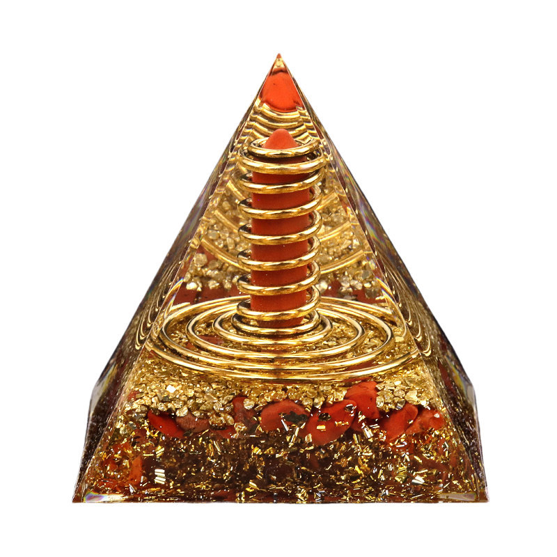 Gemstone 60MM Pyramid Ornament for Home Decor