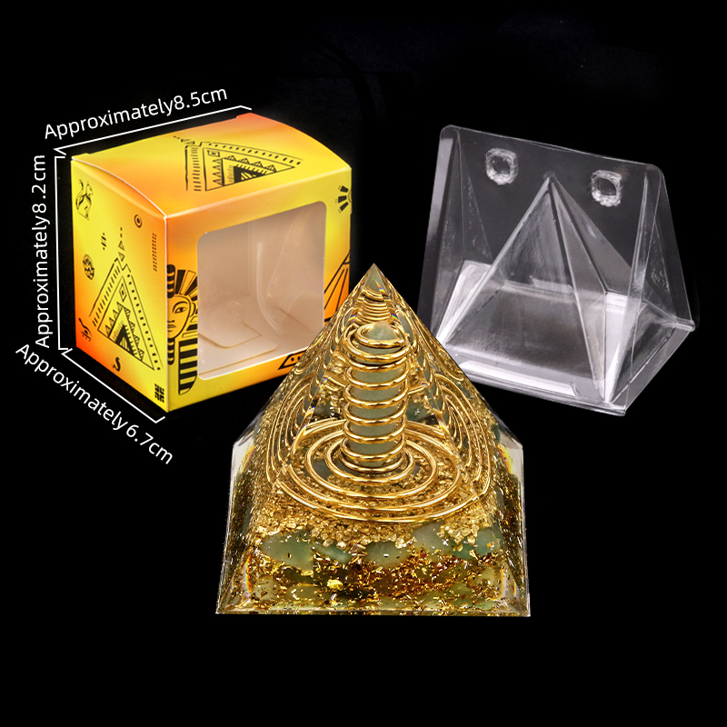 Gemstone 60MM Pyramid Ornament for Home Decor