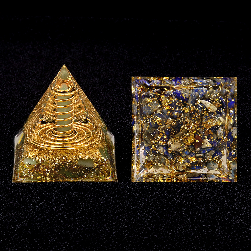 Gemstone 60MM Pyramid Ornament for Home Decor