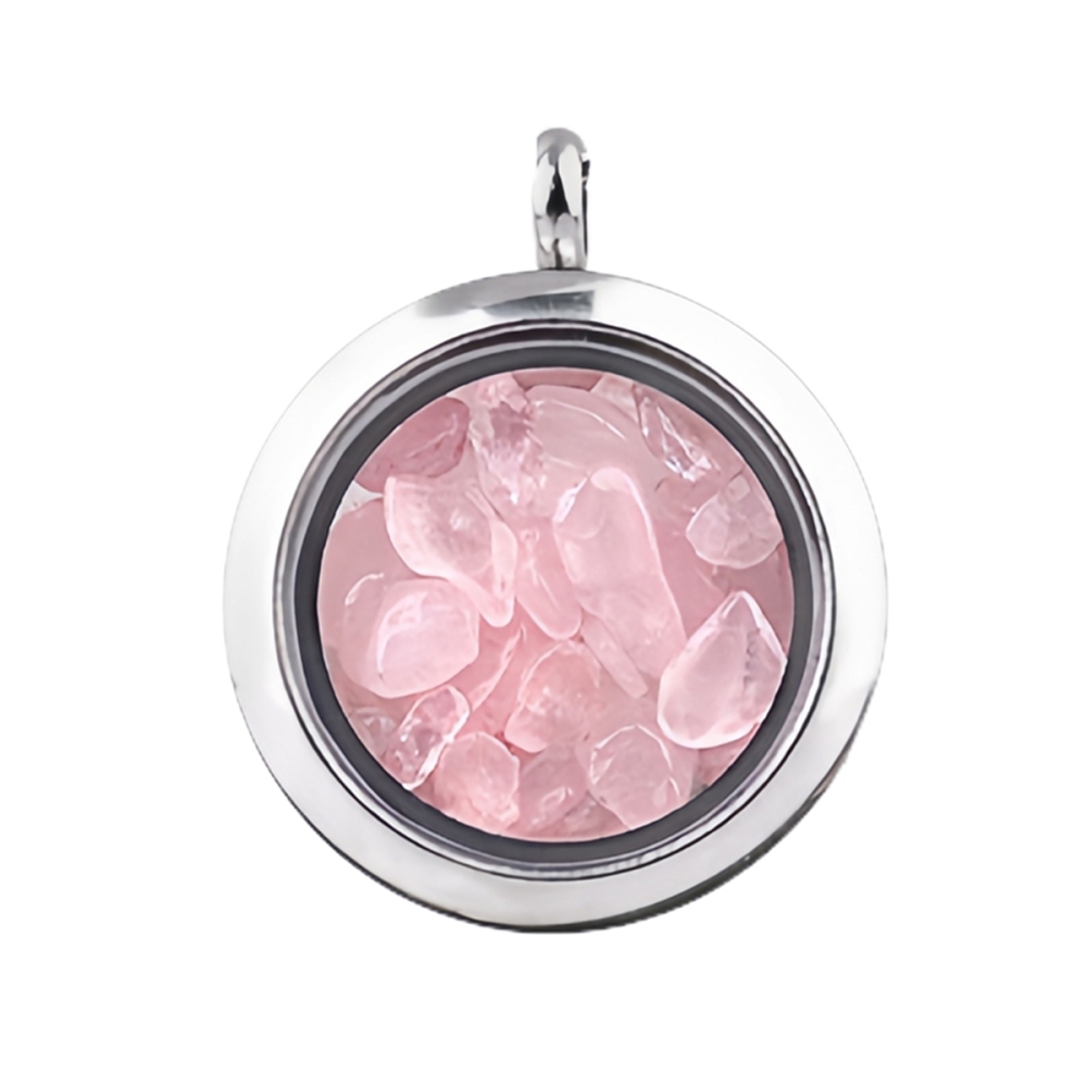 Stainless Steel Living Memory Floating Locket Chamrs Gemstone Pendant for Making Jewelry