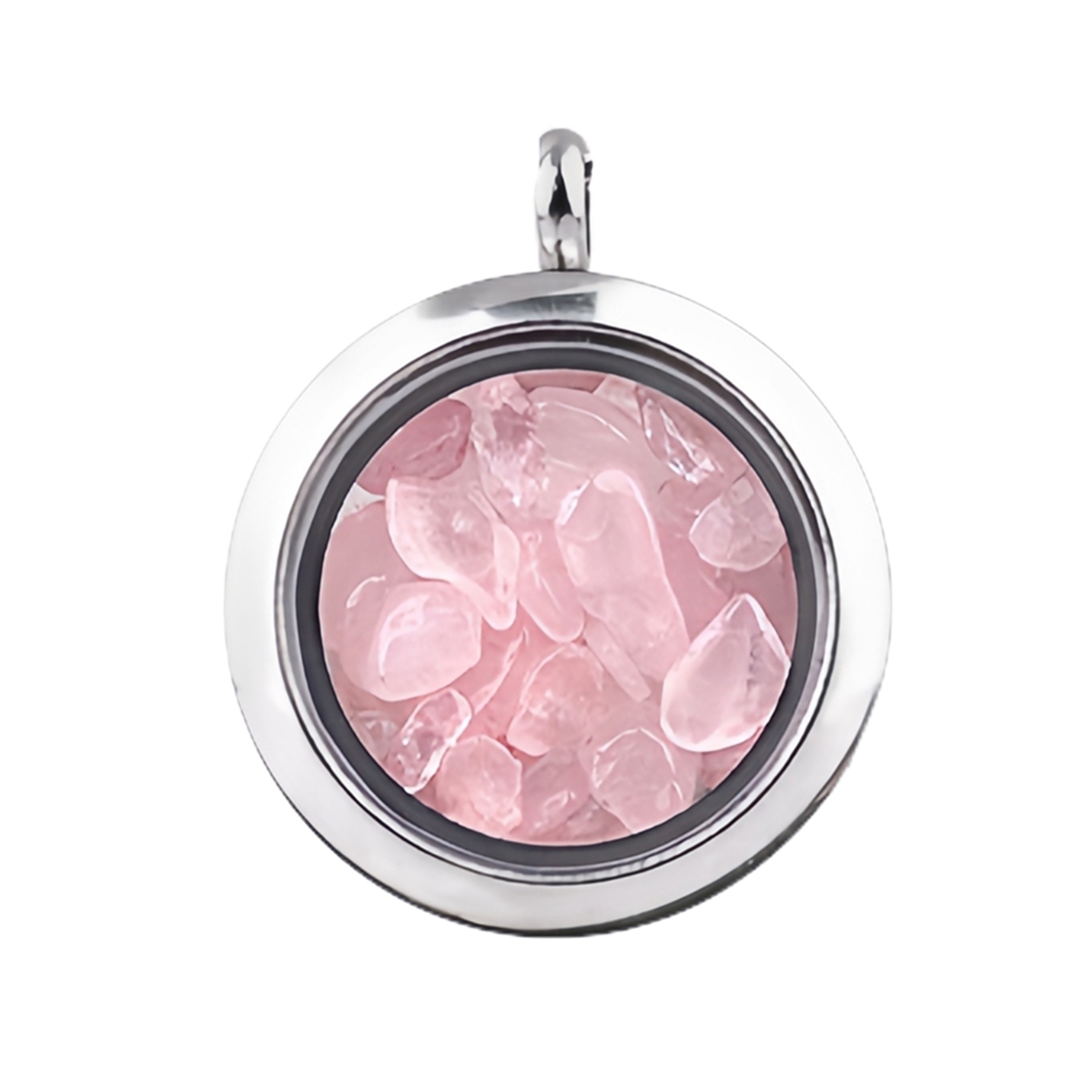 Stainless Steel Living Memory Floating Locket Chamrs Gemstone Pendant for Making Jewelry