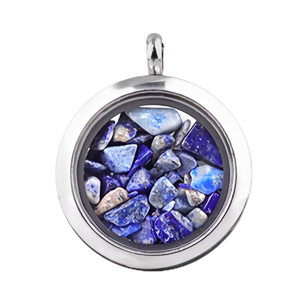 Stainless Steel Living Memory Floating Locket Chamrs Gemstone Pendant for Making Jewelry