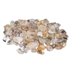 Gold Black Quartz Rutilated