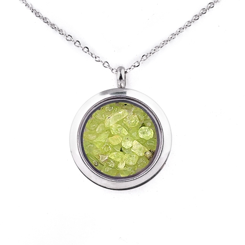 Stainless Steel Living Memory Floating Locket Chamrs Gemstone Pendant for Making Jewelry
