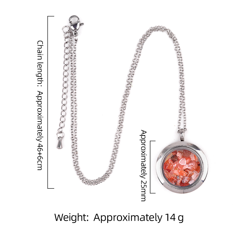 Stainless Steel Living Memory Floating Locket Chamrs Gemstone Pendant for Making Jewelry