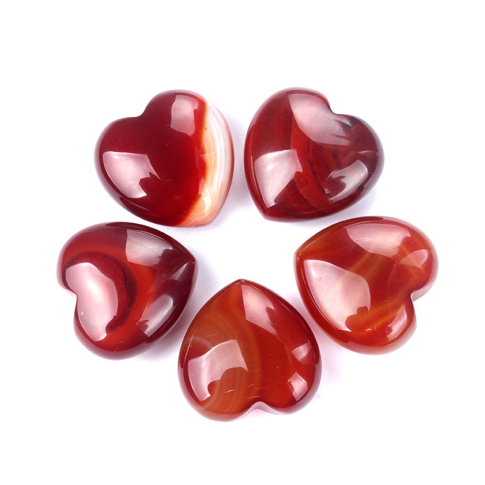 30mm Love Heart Gemstone for Home Decor  Handmade Craved Healing Chakra Crystal Pendant NO Hole