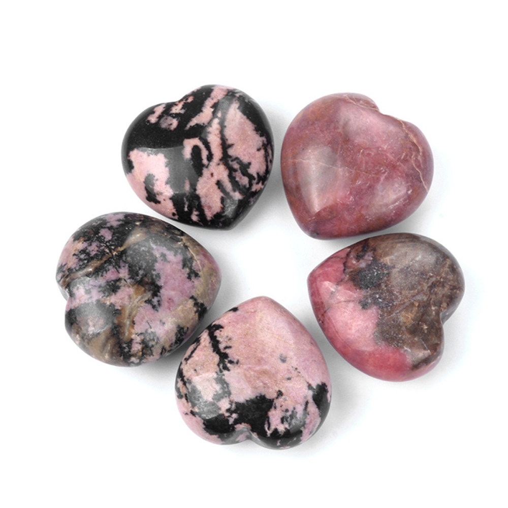 30mm Love Heart Gemstone for Home Decor  Handmade Craved Healing Chakra Crystal Pendant NO Hole