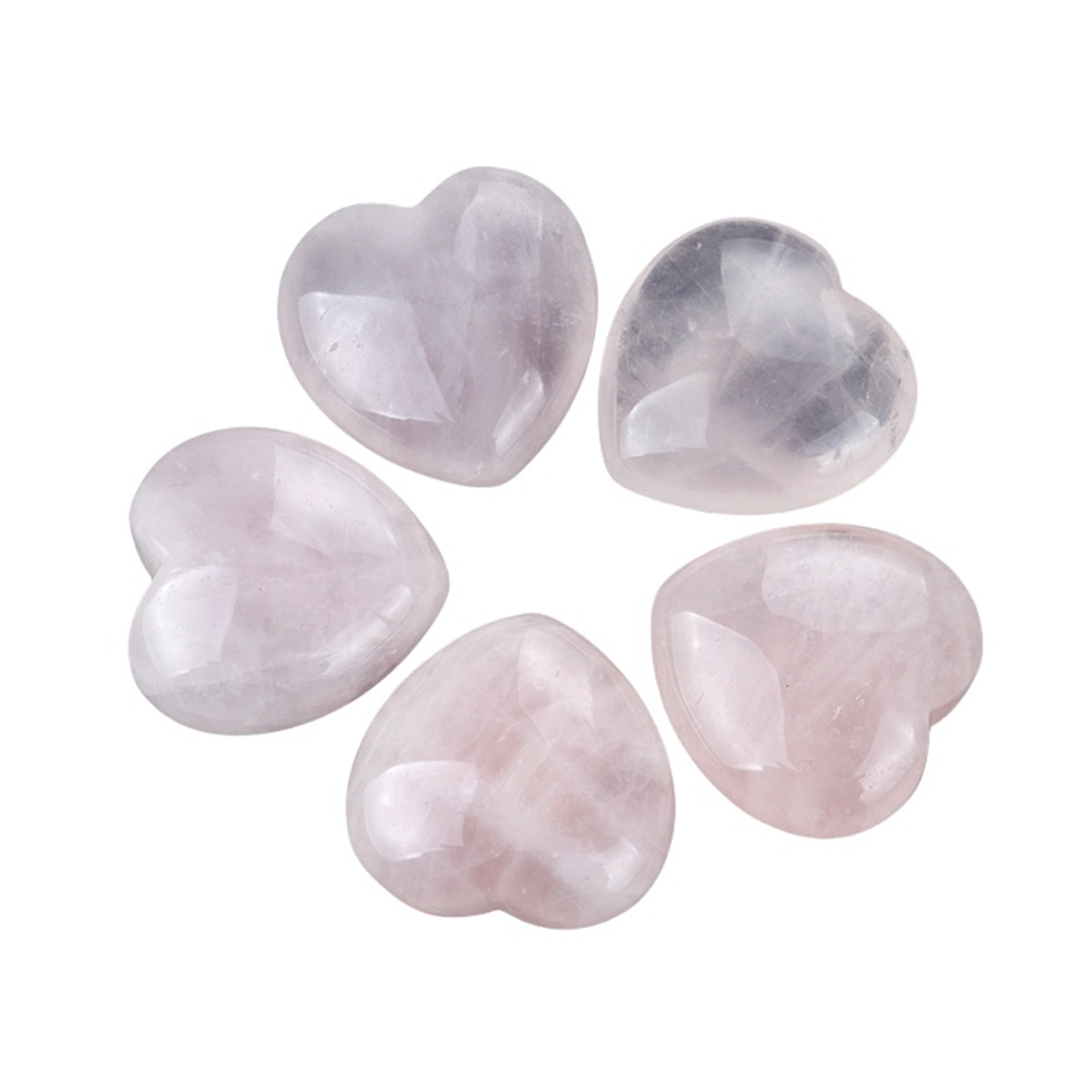 30mm Love Heart Gemstone for Home Decor  Handmade Craved Healing Chakra Crystal Pendant NO Hole