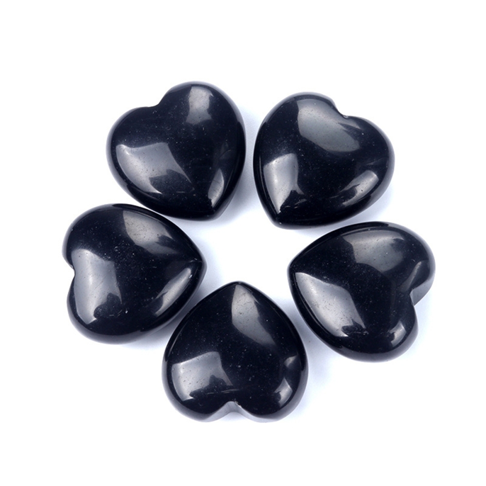 30mm Love Heart Gemstone for Home Decor  Handmade Craved Healing Chakra Crystal Pendant NO Hole