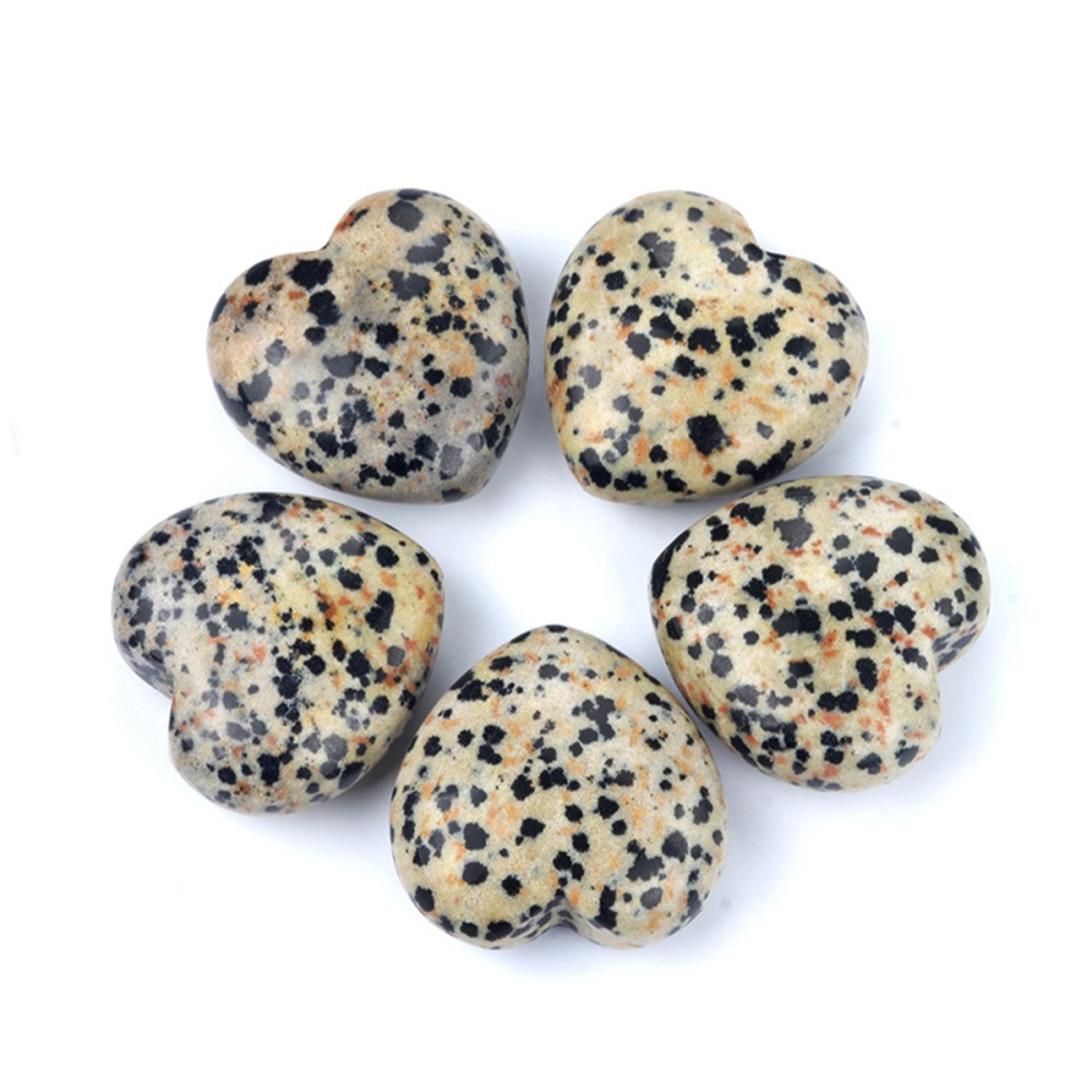 30mm Love Heart Gemstone for Home Decor  Handmade Craved Healing Chakra Crystal Pendant NO Hole