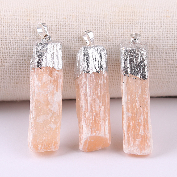 Natural Rectangle Selenite Crystal Gypsum Healing Stone Tower Strip Multiple Sizes for Home Office & Party Decor Gift for Children -Approx 80-100MM Long