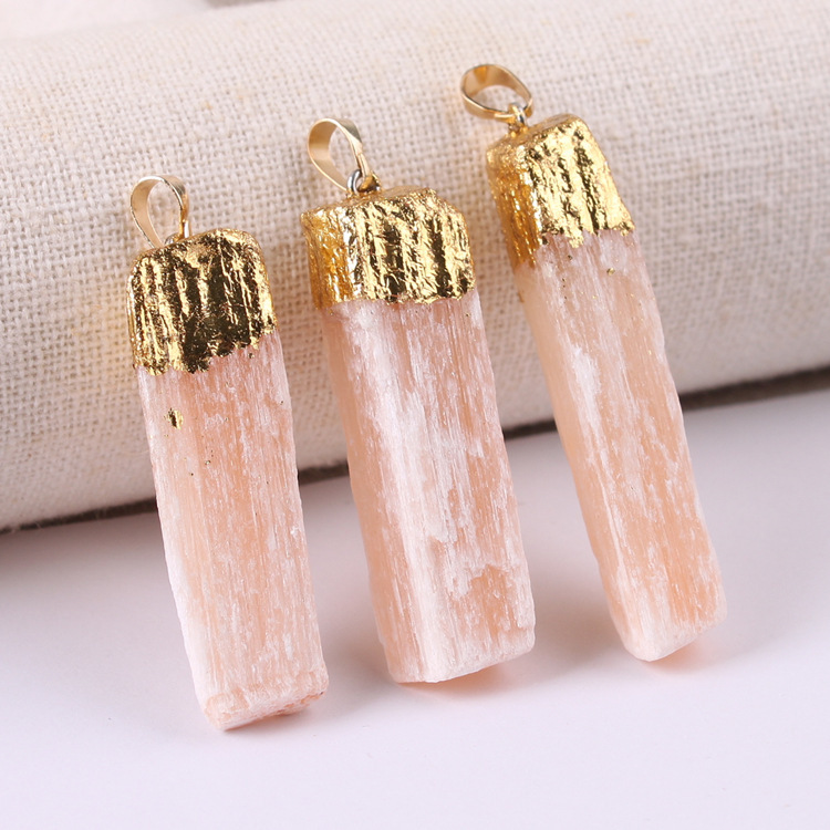 Natural Rectangle Selenite Crystal Gypsum Healing Stone Tower Strip Multiple Sizes for Home Office & Party Decor Gift for Children -Approx 80-100MM Long