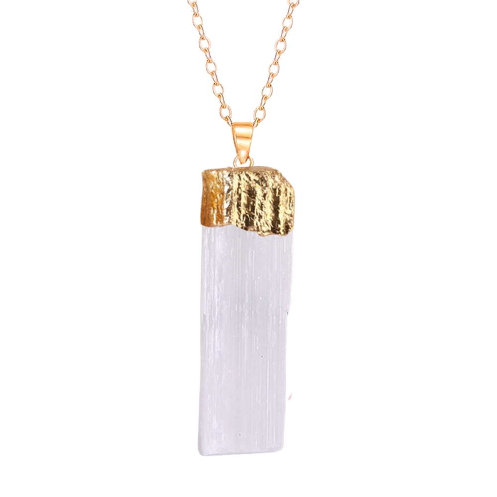 Natural Rectangle Selenite Crystal Gypsum Healing Stone Tower Strip Multiple Sizes for Home Office & Party Decor Gift for Children -Approx 80-100MM Long