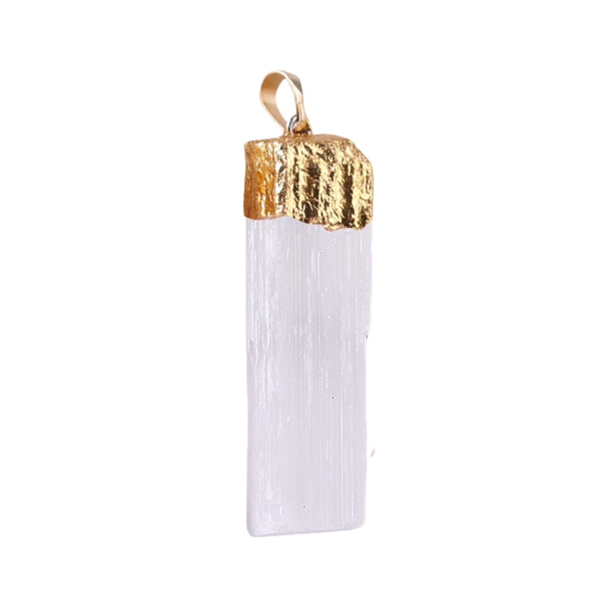 Natural Rectangle Selenite Crystal Gypsum Healing Stone Tower Strip Multiple Sizes for Home Office & Party Decor Gift for Children -Approx 80-100MM Long