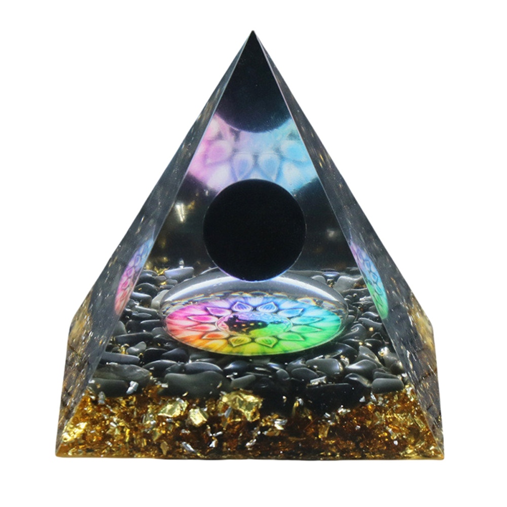 Raw Gemstone Pyramid Ornament for Home Decor with Gift Box Packing 50mm/60mm  #SP1728