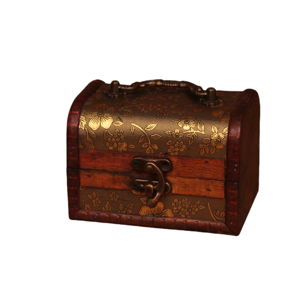 Vintage Wooden Crystal & Gemstone Packaging Box(Approx 12X8X8.5CM)