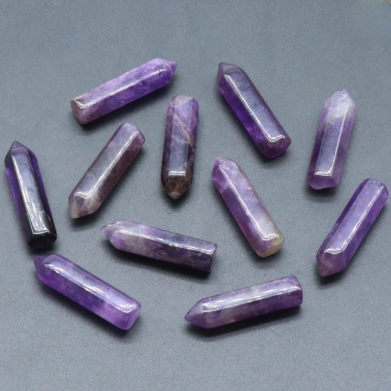 8X32MM Single Pointed Hexagonal Prism Beads No Hole