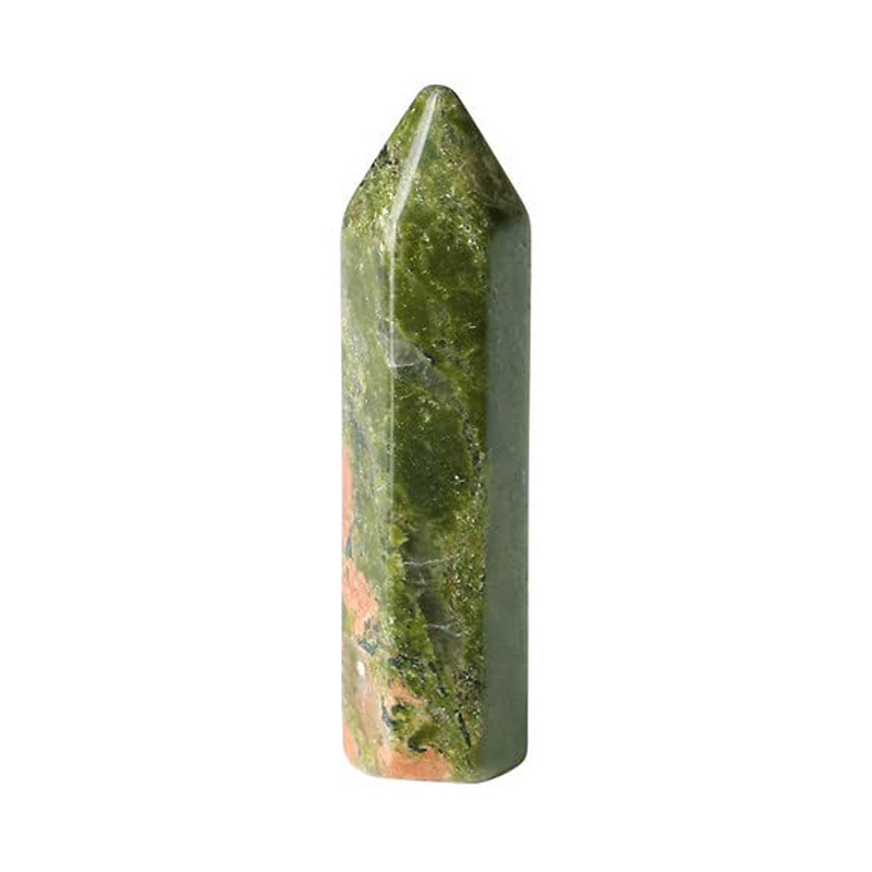 8X32MM Single Pointed Hexagonal Prism Beads No Hole for Making Jewelry Home office Decoration