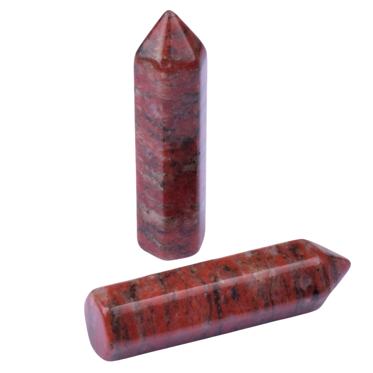 8X32MM Single Pointed Hexagonal Prism Beads No Hole
