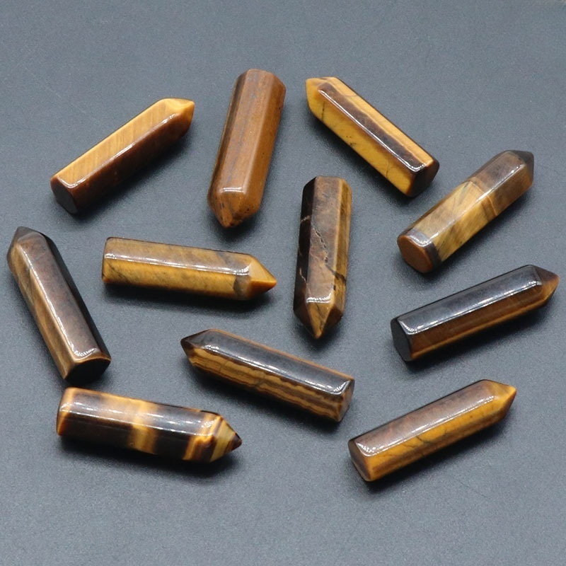 8X32MM Single Pointed Hexagonal Prism Beads No Hole