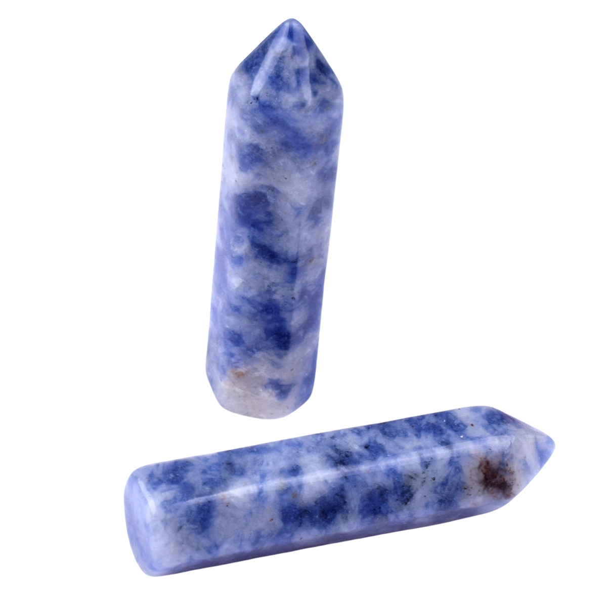 8X32MM Single Pointed Hexagonal Prism Beads No Hole for Making Jewelry Home office Decoration