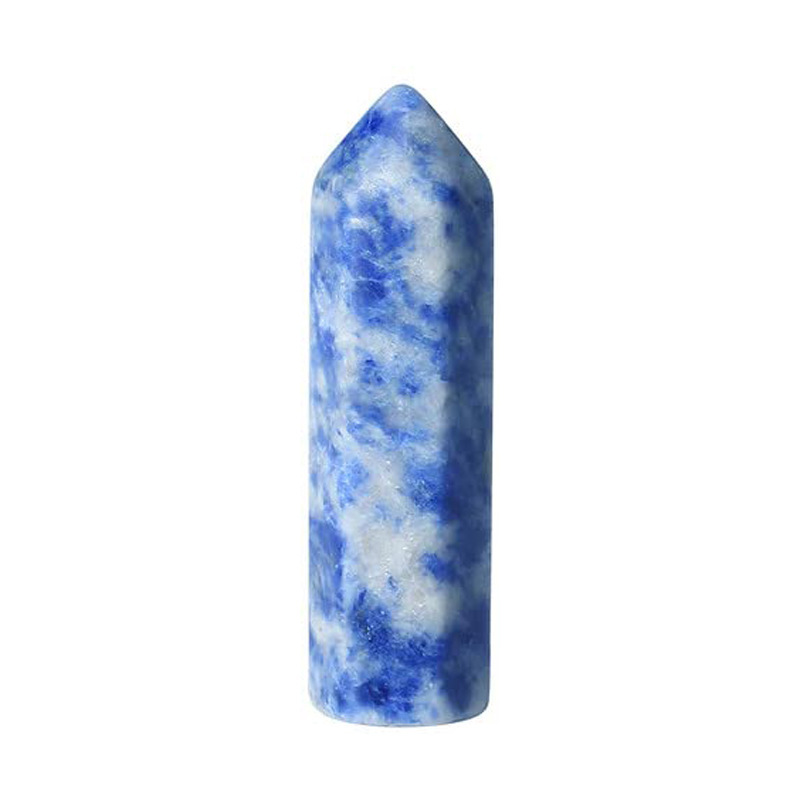 8X32MM Single Pointed Hexagonal Prism Beads No Hole for Making Jewelry Home office Decoration