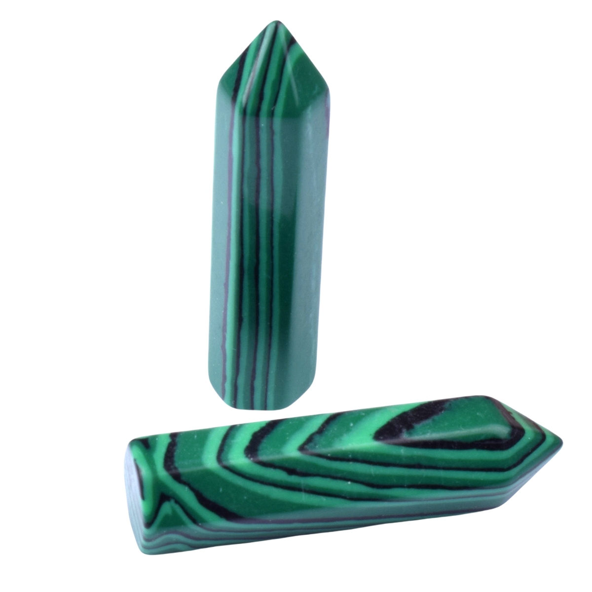 8X32MM Single Pointed Hexagonal Prism Beads No Hole