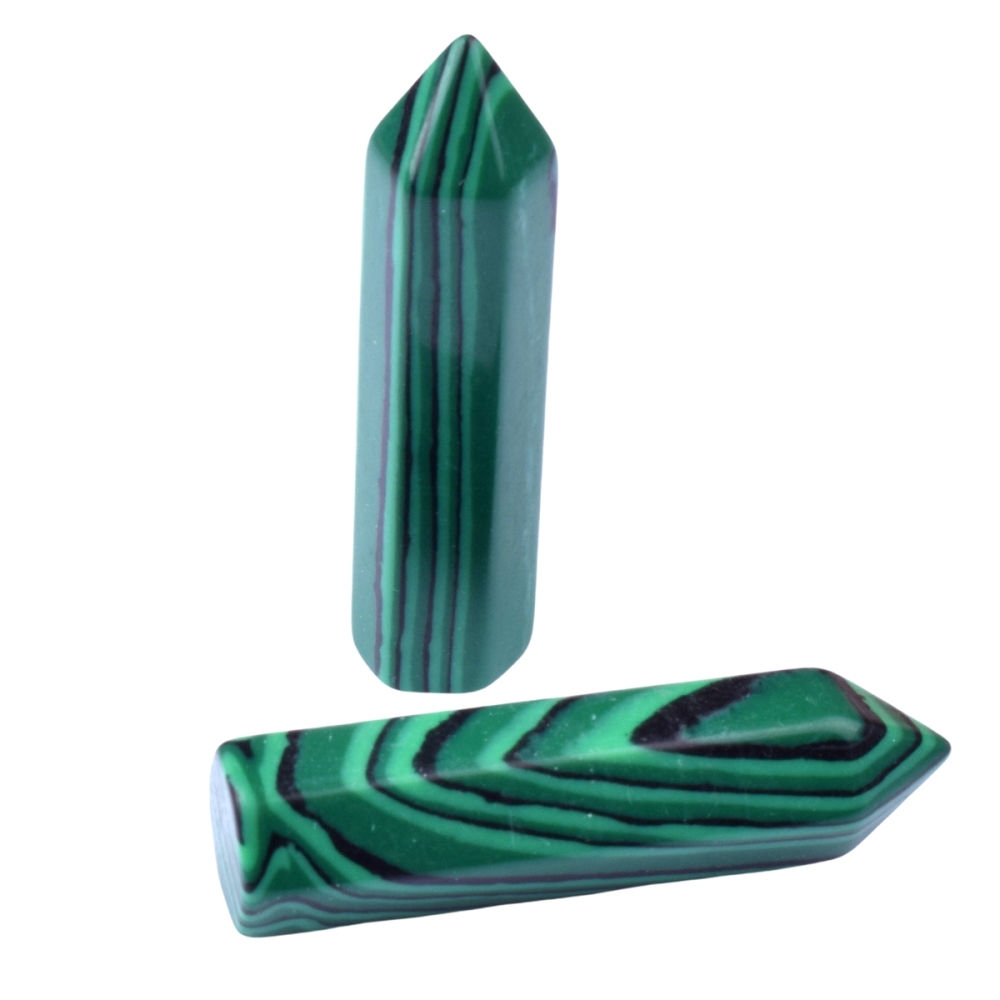 8X32MM Single Pointed Hexagonal Prism Beads No Hole