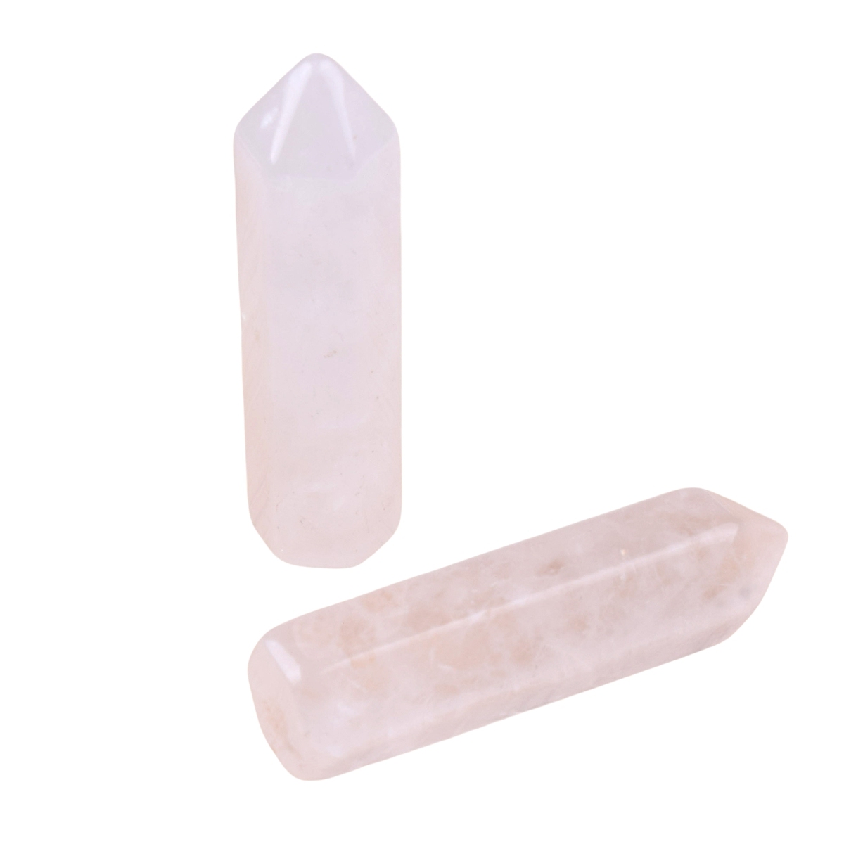 8X32MM Single Pointed Hexagonal Prism Beads No Hole for Making Jewelry Home office Decoration