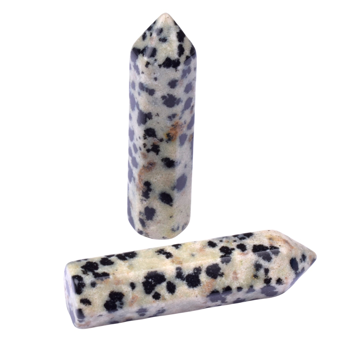 8X32MM Single Pointed Hexagonal Prism Beads No Hole for Making Jewelry Home office Decoration