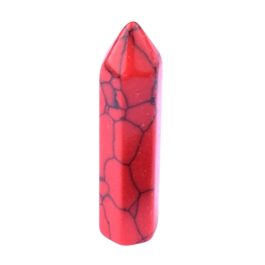 8X32MM Single Pointed Hexagonal Prism Beads No Hole