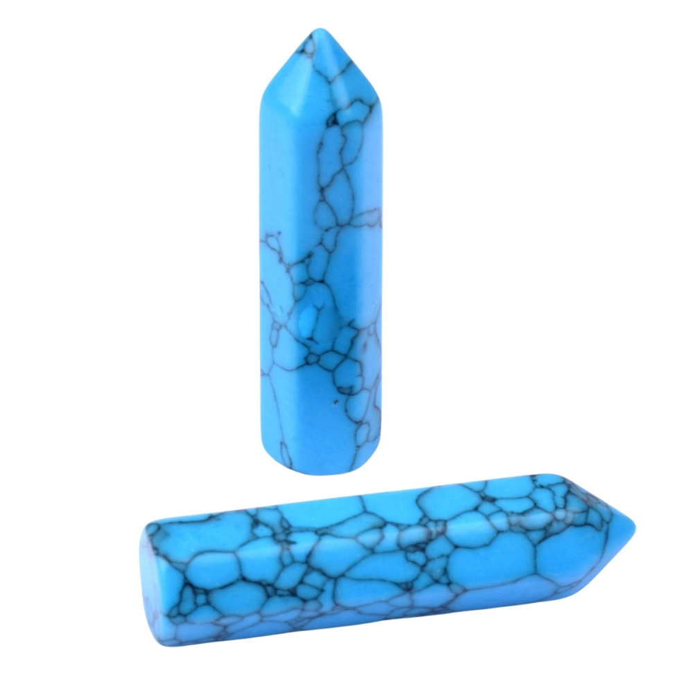 8X32MM Single Pointed Hexagonal Prism Beads No Hole